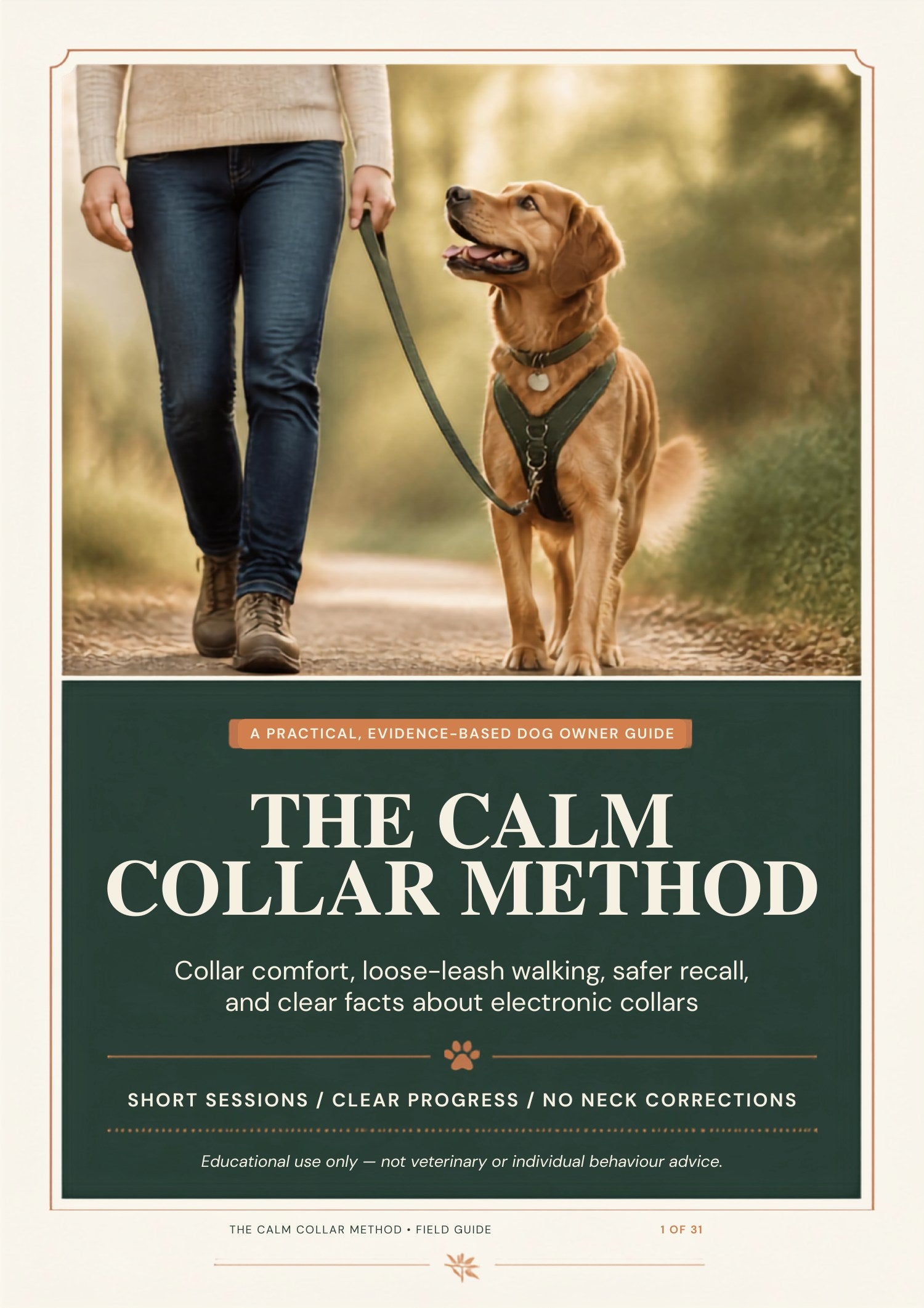 The actual Calm Collar Method PDF cover